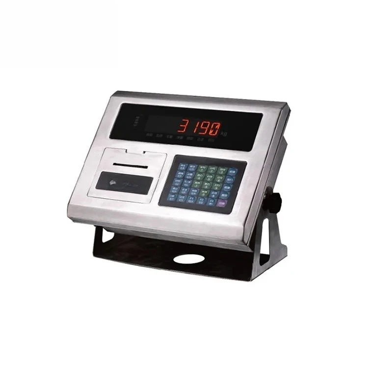 Digital Stainless Steel Truck Scale Indicator Anti-Cheat Features Built-in Printer Force Sensors Load Cells for Weighbridge