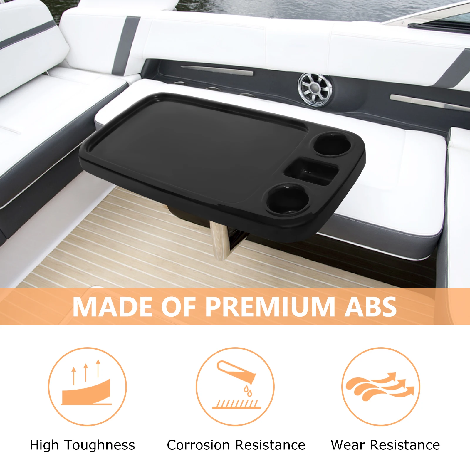 Mesa removível para RV, 34 x 18 polegadas, à prova d'água e resistente a arranhões, adequada para RV, campervans, barcos e iates.