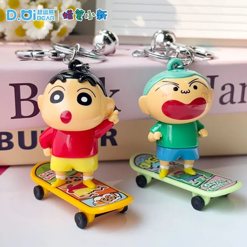 Bonito dos desenhos animados chaveiro pingente saco de escola acessório boneca estudante Bapa decorações lápis inchan brinquedo charme saco acessório