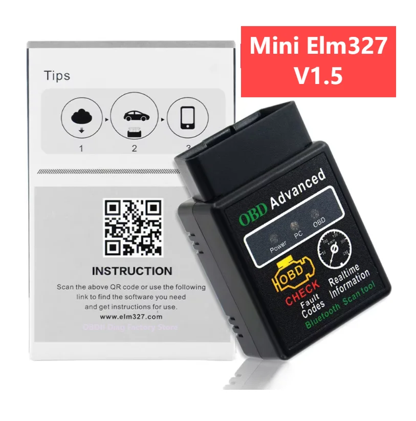 

OBD ELM327 V1.5 H H BT4.0 Car Scanner With All Protocols Diagnostic Adapter Tester Code Reader Repair Tool OBD2 Mini Elm 327