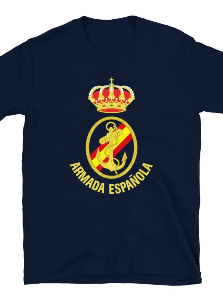 Armada Española Spanish navies Army Marines Men T-Shirt Short Sleeve Casual Cotton O-Neck Shirts