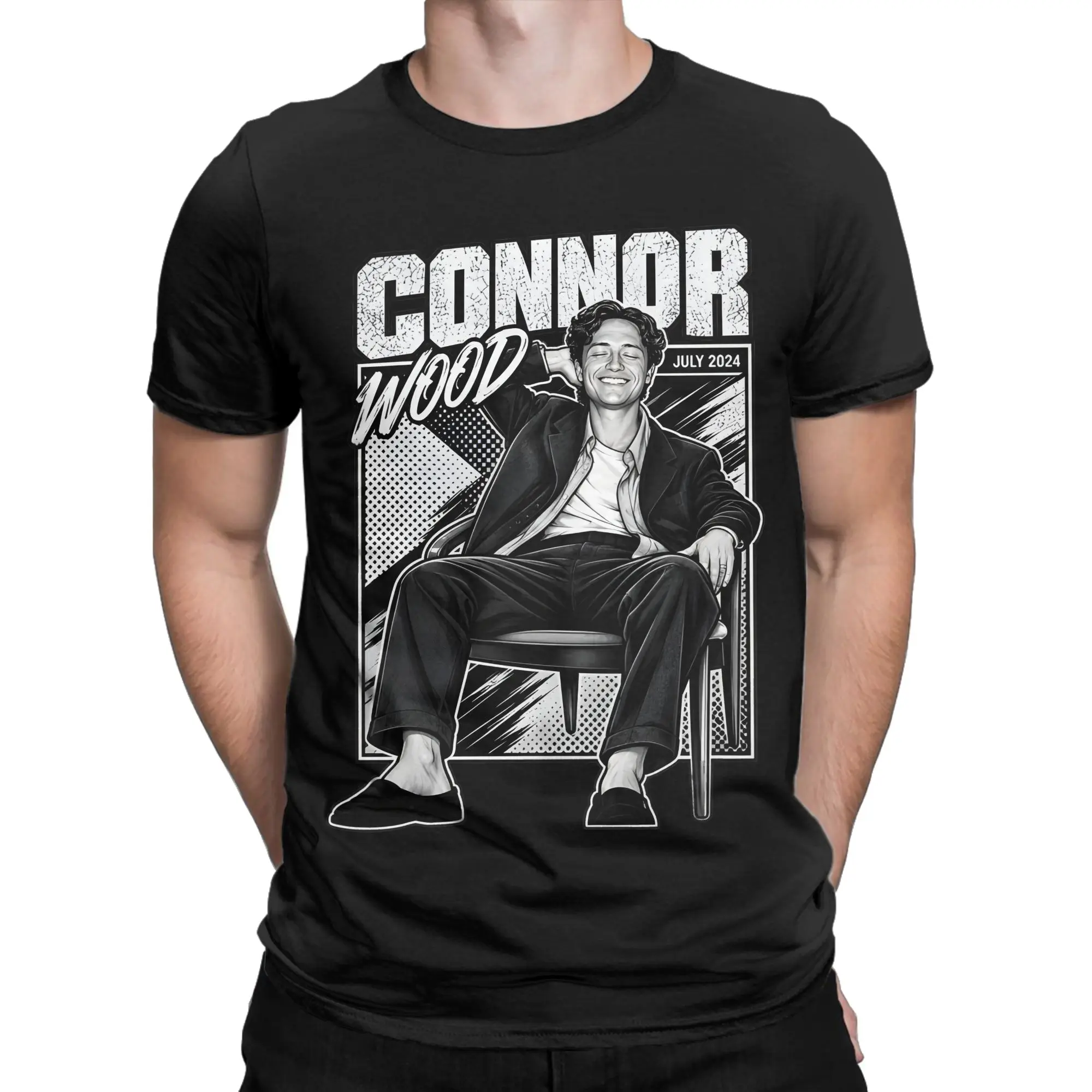 Vintage Connor Wood  T-Shirts Men Women Crewneck Pure Cotton T Shirts  Short Sleeve Tee Shirt 4XL 5XL Tops