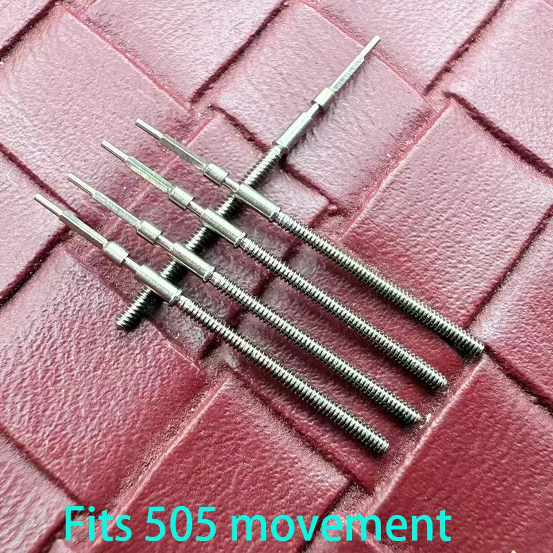 505 507 515 517 Stem 2PCS/4PCS Movement Crown Stem Fit 505 507 515 517 Automatic Mechanical Movement Stem Repair Parts