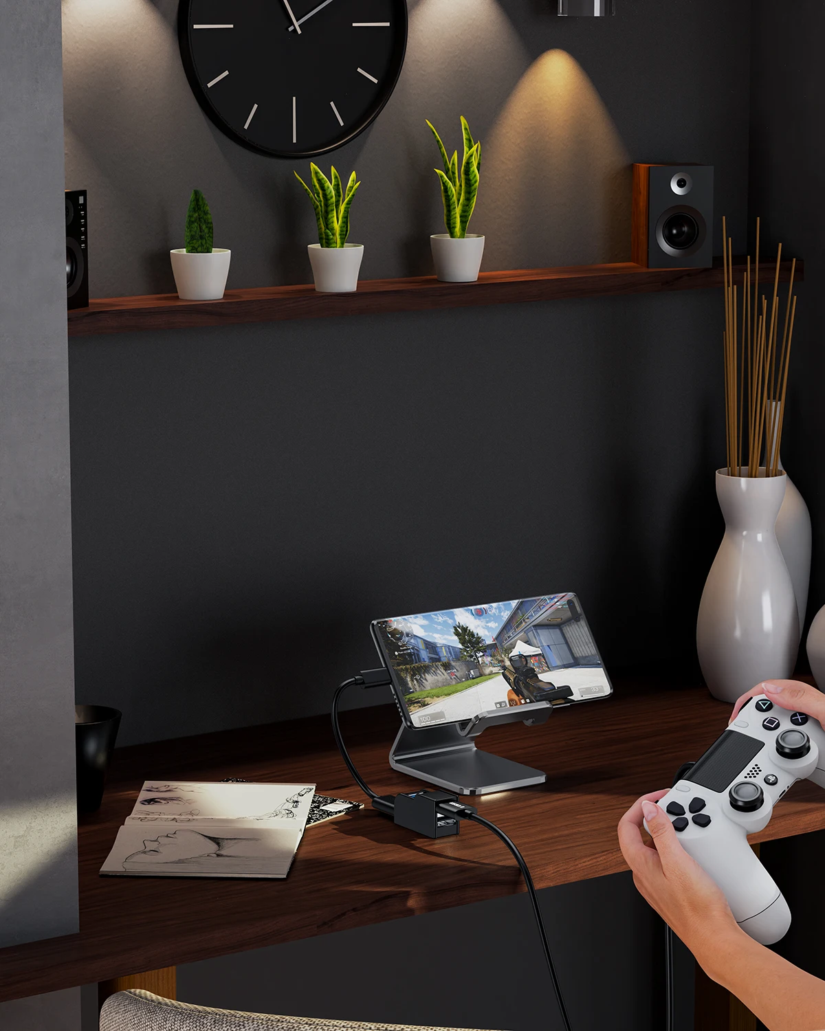 Getatek USB 3.0 HUB Adapter Extender Mini Splitter Box 1 bis 3 Ports High Speed USB 2.0 für PC Laptop U Disk Kartenleser