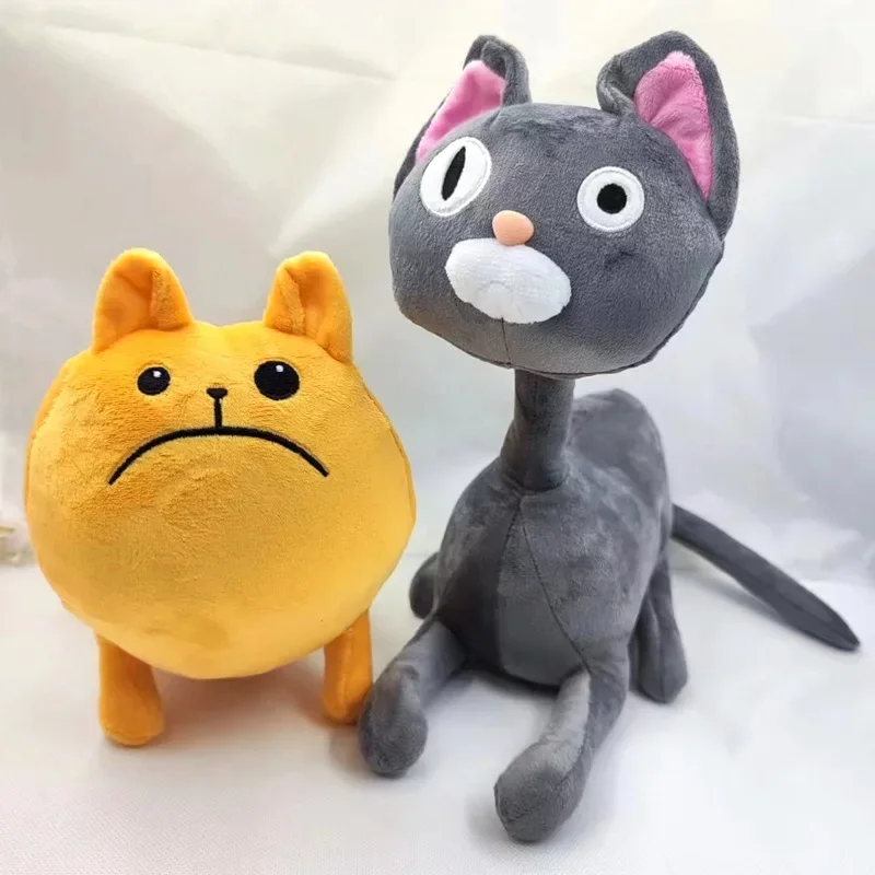 The Noodle and Bun Plush Toy Cat and Dog Plushies Dolls Soft Stuffed Anime Animals Home Room Decor Pillow Birthday Xmas Gift