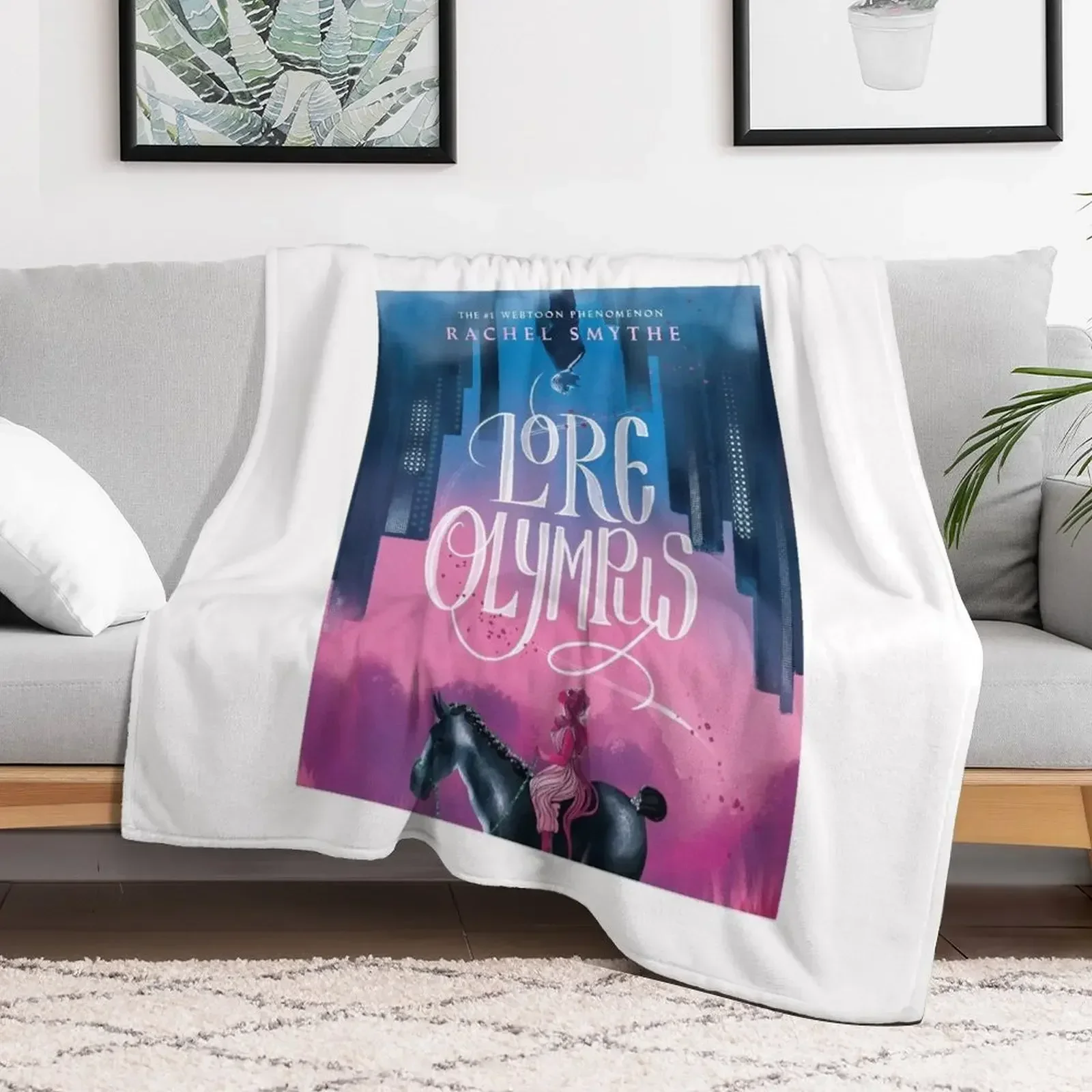 Lore Olympus Graphic Throw Blanket Furrys Hairy Blankets