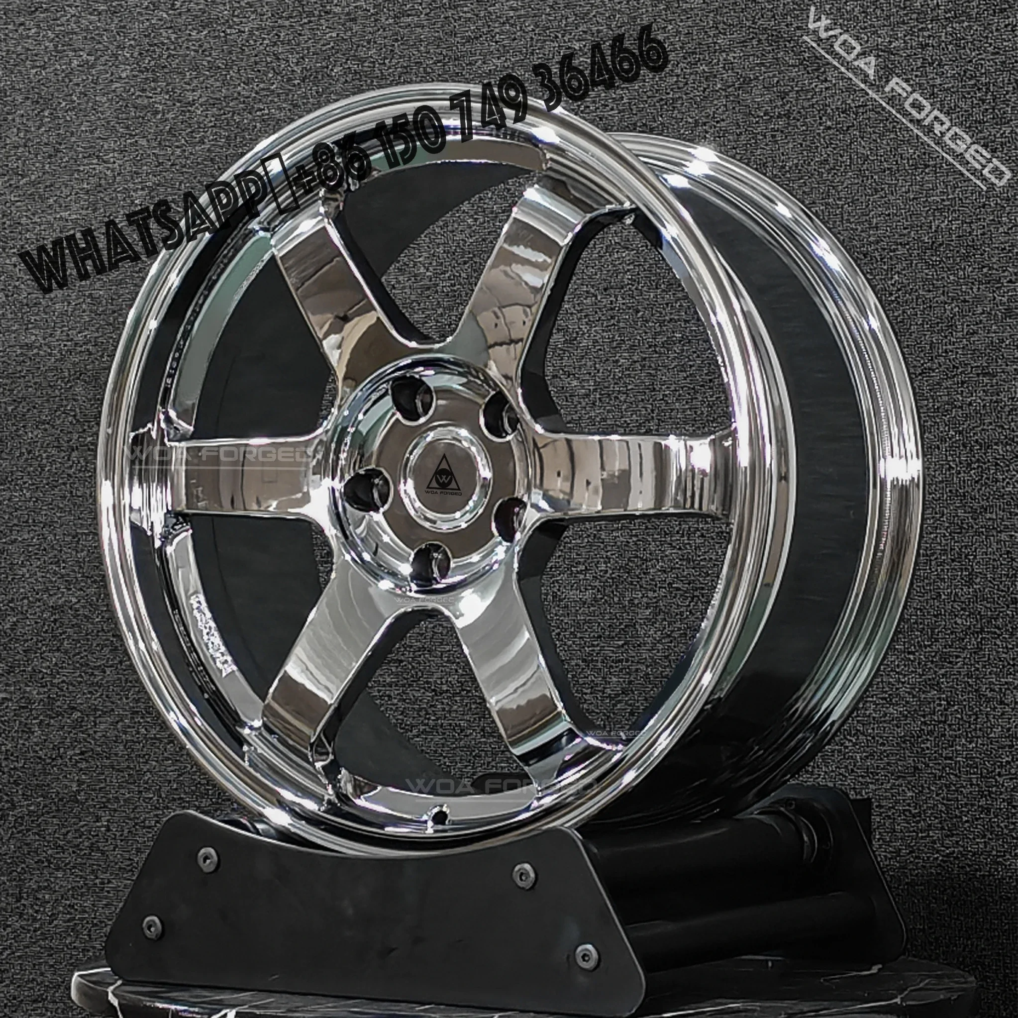 

Custom Sport TE37 Deep Recessed Car Wheels Polished Chrome Forged 40mm 25mm 98mm Aluminum 4x100/5x114.3 PCD 4 Pieces MOQ