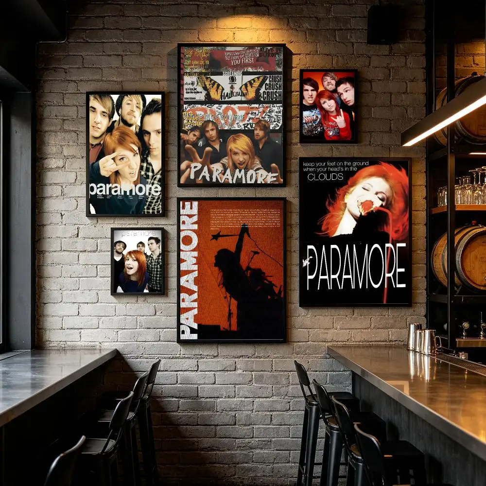 Rock Band P-Paramore Poster Art HD Art Sticky Wall Waterproof Home Living Room Bar Decoration