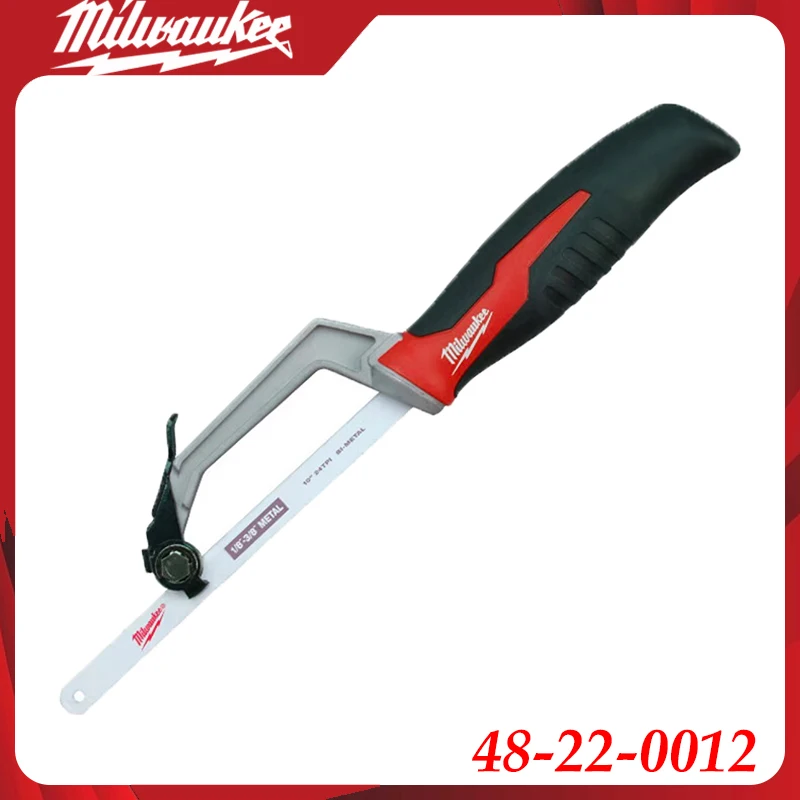 Serra Compacta Milwaukee 48-22-0012, Serra Manual Mini de Alta Resistência para Trabalhos em Metal, Madeira e Artesanato