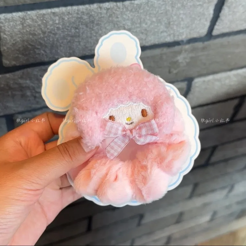 Autumn Winter Lovely Doll Scrunchie Kawaii My Melody Anime Sanrio Cute Cartoon Children Hair Rope Hair Decoration Gifts for Kids