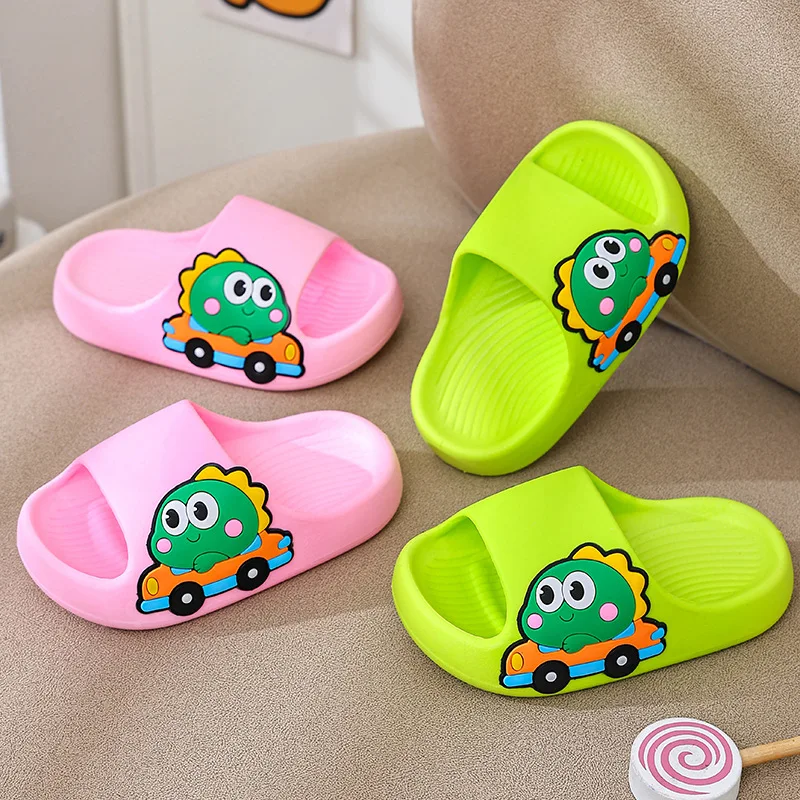 Children\'s Sandals Anti-Odour Children\'s Slippers Stepping Shit Feeling Super Soft Non-Slip Cartoon Bathroom Girls Slippers