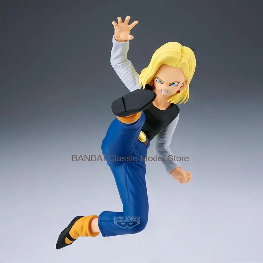 Banpresto Anime Dragon Ball Z Figurines Match Makers Mighty Mask Android 18 Action Figures DBZ Figurals Collectible Model Toys