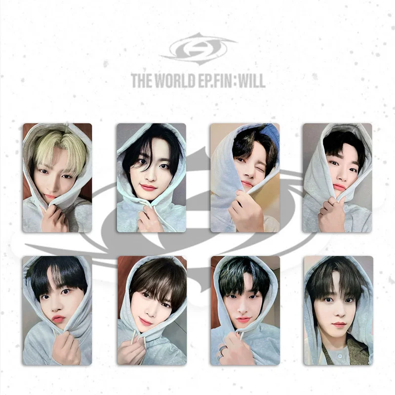 8pcs/set KPOP ATEEZ Album THE WORLD EP FIN WILL Photo Card Girl Collection Gift LOMOcard Hongjoong Yeosang San Seonghwa Postcard