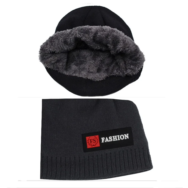 Men Winter Hats For Women Skullies Beanies Men Winter Knitted Hat Cap Scarf Fur Mask Gorras Bonnet Warm Thick шапка Beanie Hat