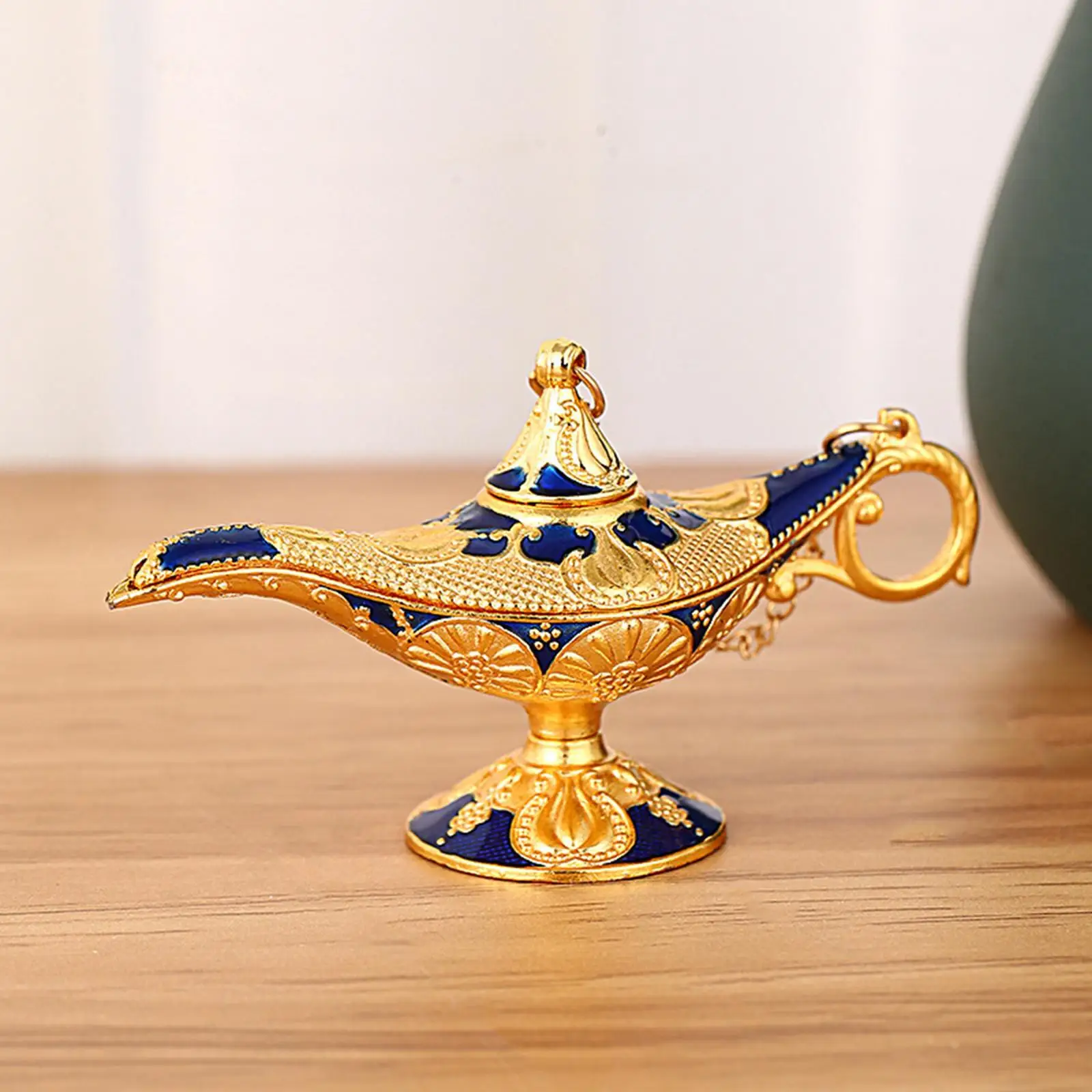 2/3/5 Aladdin Lamp Genie Costume Light Art Craft Classic Luxury Ornament Decor Gold Dark Blue