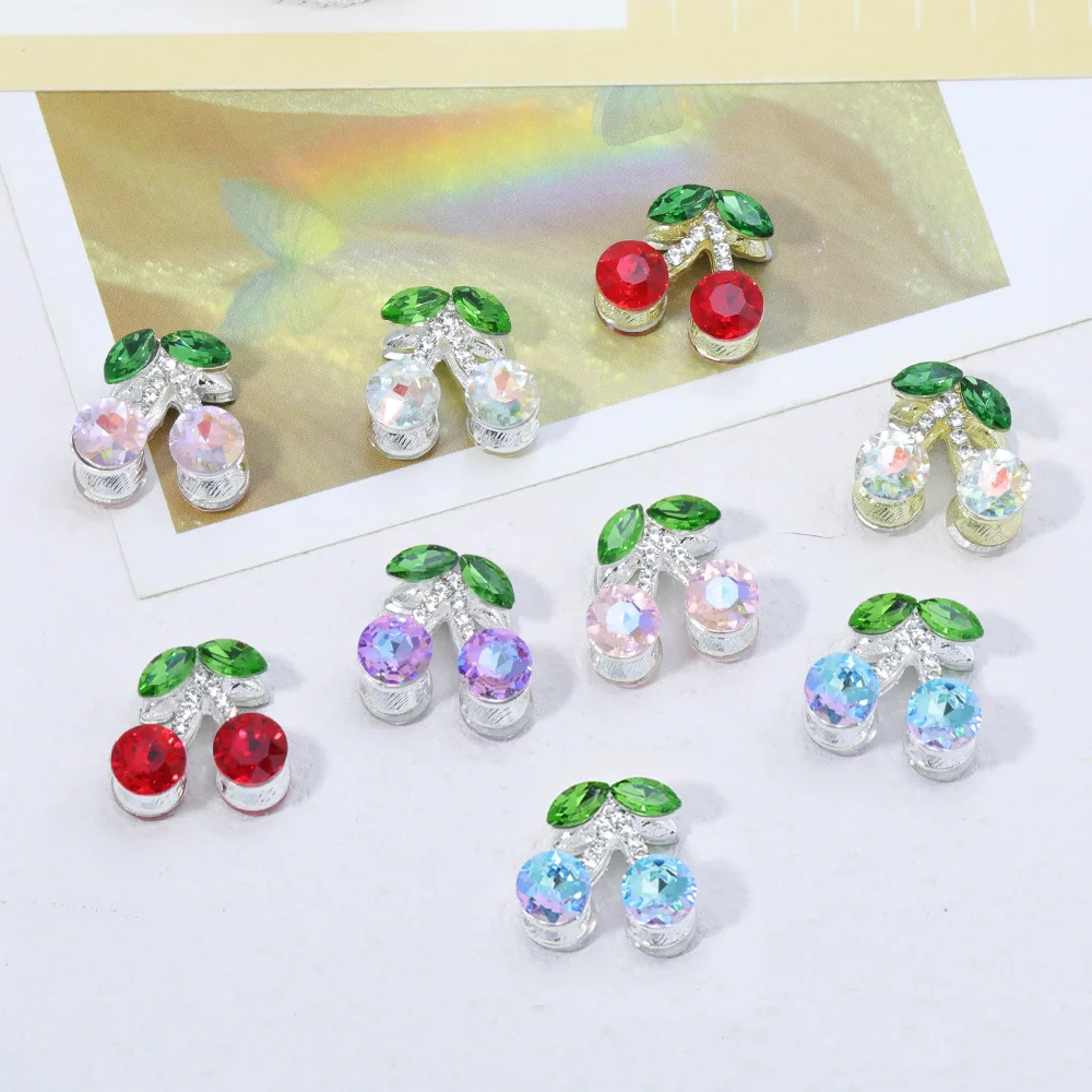 

Cordial Design 30Pcs 17*19MM DIY Fancy Beads/Rhinestone Effect/Hand Made/Alloy/Cherry Shape/Jewelry Findings & Components #18630