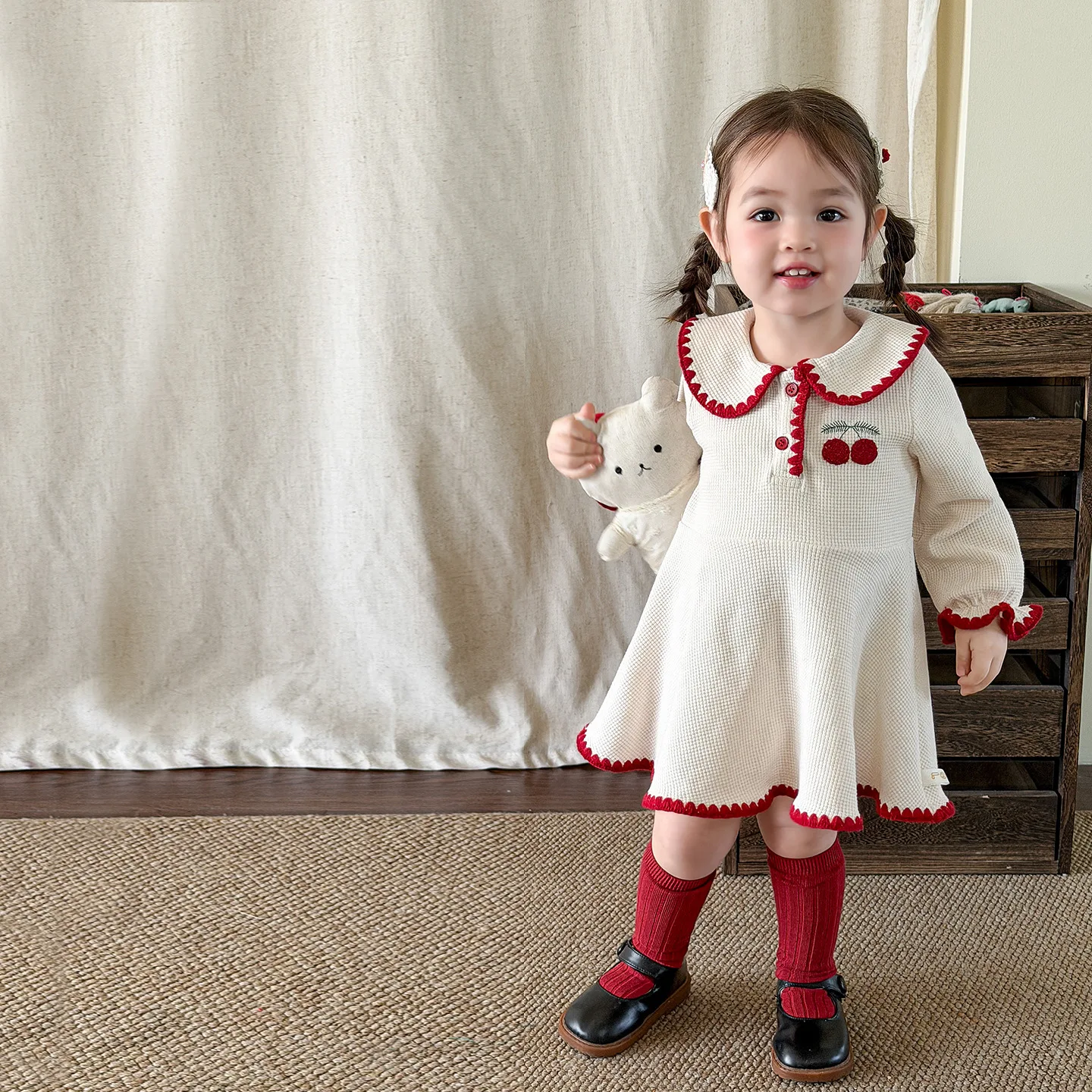 

Girls' Dress for Spring and Autumn 2026 Children's Princess Fashion and Cute Kids Outwear Beautiful Skirt