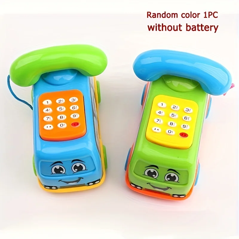 Cartoon Bus Mobile Phone Baby Music Toy Phone Educational Developmental Kid Toy Gift Simulation Telephone Halloween Thanksgiving