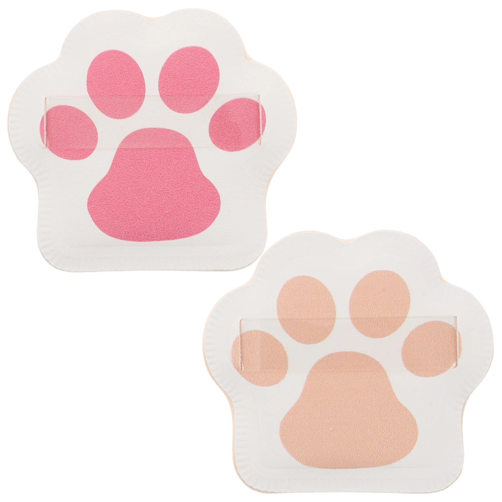 2 pezzi mini soffio di polvere per zampa di gatto spugna per trucco ad alta densità per miscela senza soluzione di continuità uso bagnato o asciutto ideale per cipria sciolta per il viso e il corpo