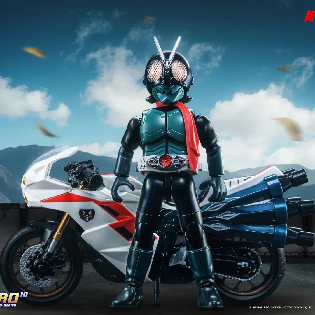 Kamen Rider Classic Combo Blokees - Renewal Version 1  Cyclone Set Action Figure With Motorcycle Halloween Gift For Boys