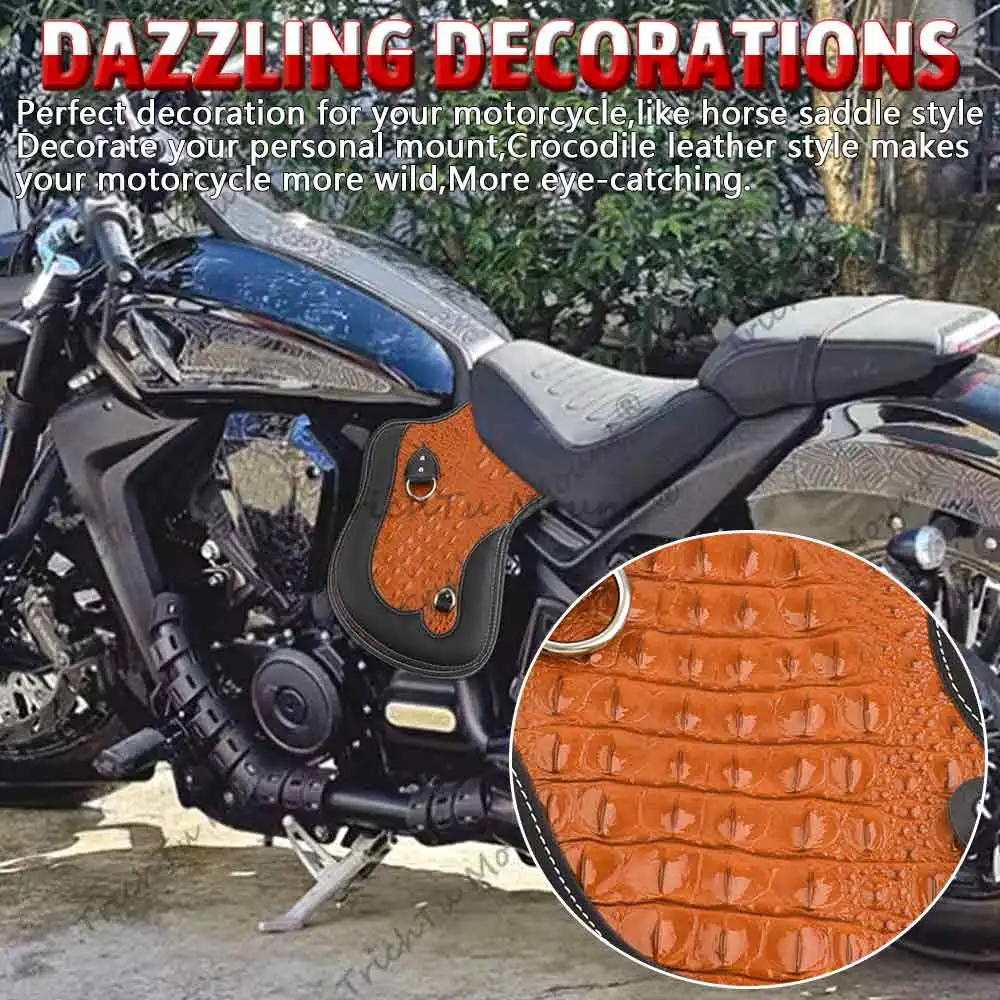 منحرف درع الحرارة من جلد البولي يوريثان للدراجات النارية لدراجة Harley Davidson Street Glide، Heritage Softail، Fat Boy، Tour Glide Universal