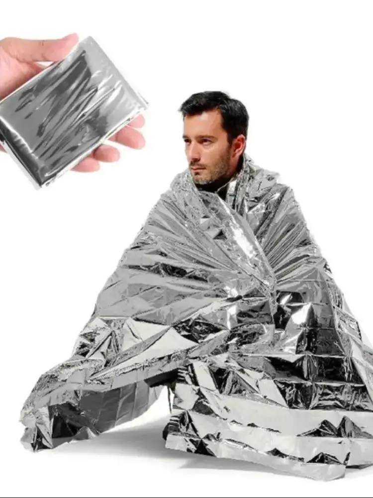 Survival Emergency Mylar Thermal Blanket Foil Space Blanket for NASA Body Warmer Outdoor First Aid Camping Gear Hiking Travel image 4