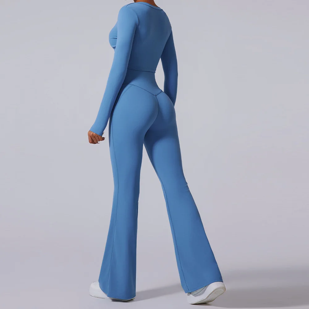 اليوغا مجموعة 2 قطعة ملابس رياضية نسائية تجريب الملابس ملابس رياضية الصالة الرياضية يغطي الرجل حمالة صدر رياضية المحاصيل الأعلى كم طويل السراويل الرياضية الدعاوى #3