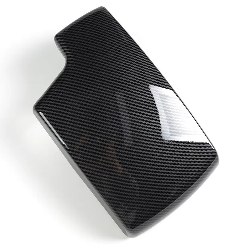 لسيارات BMW 3 Series E90 05-12 ملصق نمط ألياف الكربون لغطاء صندوق مسند الذراع لوحة التعديل الداخلي مقاومة للاهتراء متعددة الاستخدامات