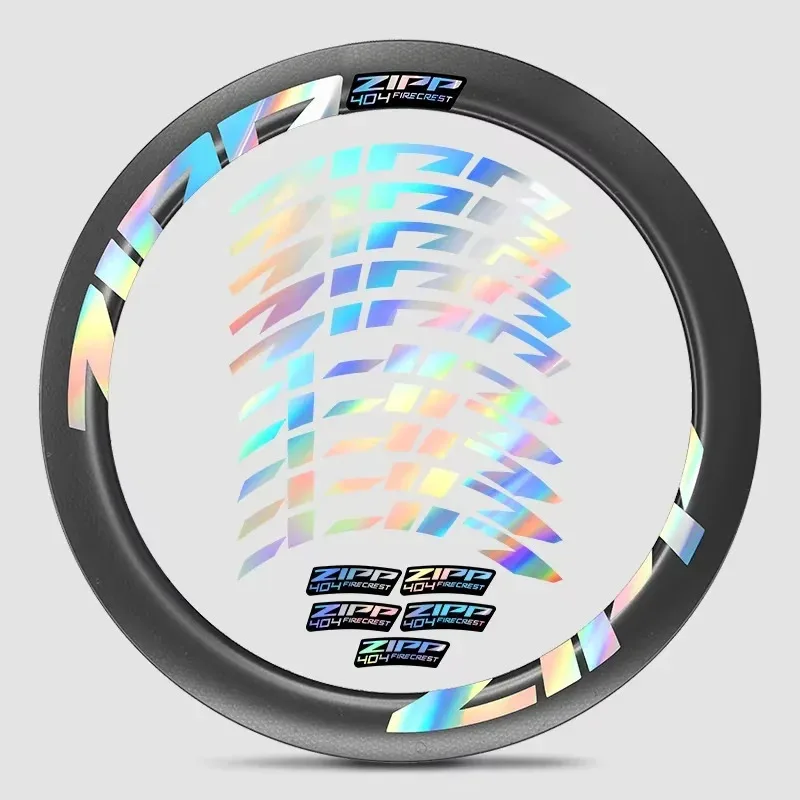 Juego de dos ruedas Applicable2021 ZIPP 404, pegatinas para juego de ruedas de bicicleta de carretera, película impermeable que cambia de Color del cubo de rueda decorativo