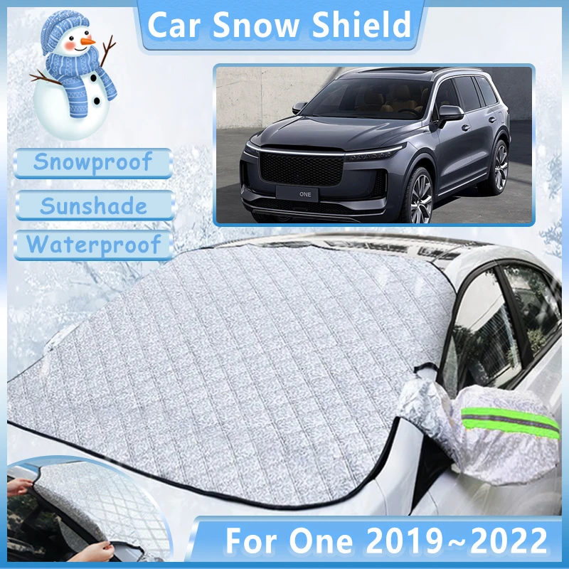 Car Snow Cover For Lixiang Li One 2019 2020 2021 2022 Winter Waterproof Anti Frost Front Windshield Window Shield Accessories