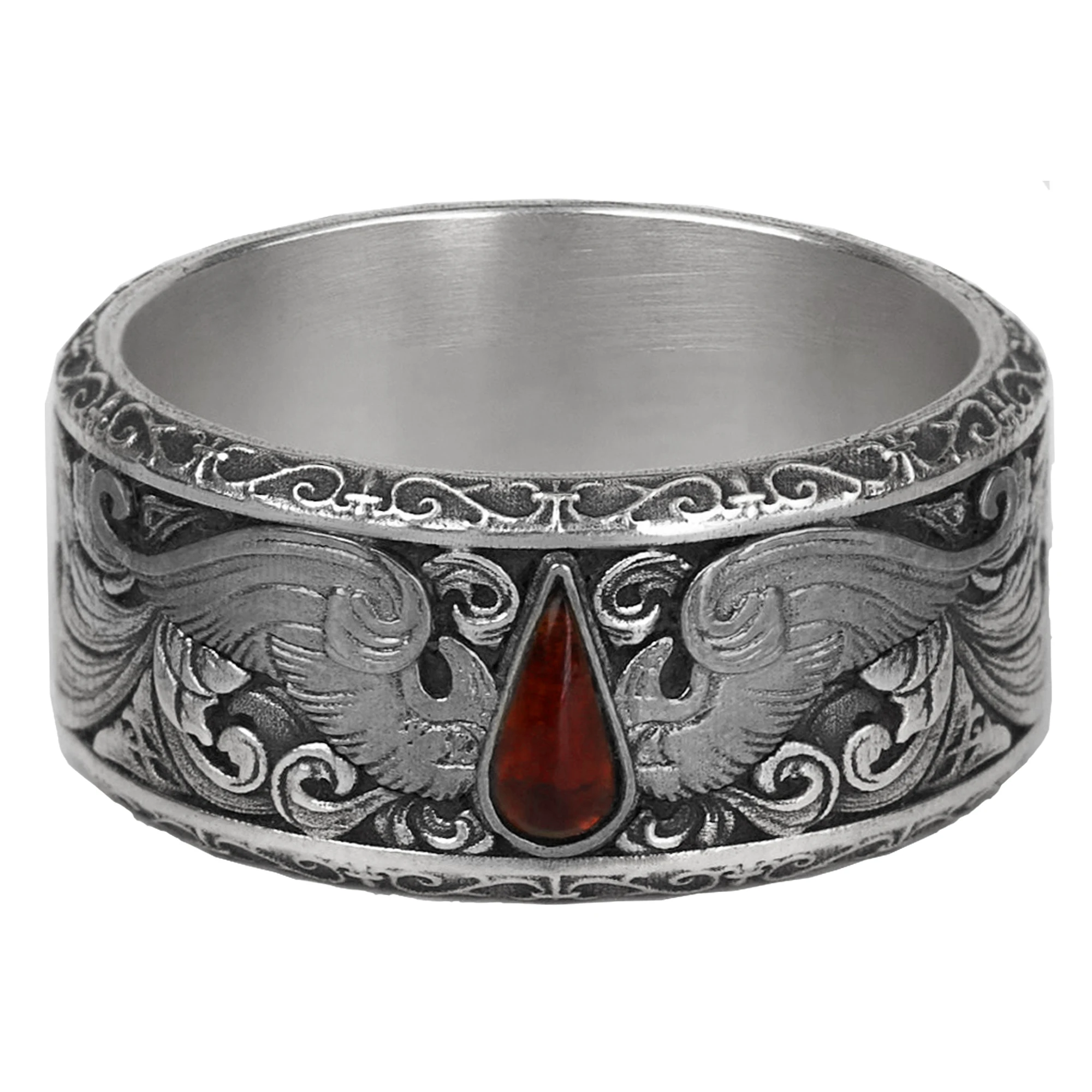 Starforged Blood Angels of Sanguinius Space Marines Men's Fashion Jewelry Sterling Silver Rings Christmas Gift