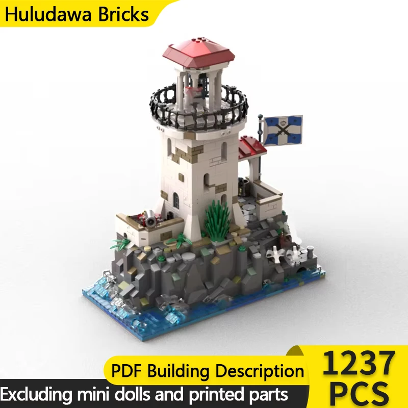 City Street View Model MOC Building Bricks Imperial Lighthouse Modular Technology Gifts Holiday Assemble Children Toys Suit