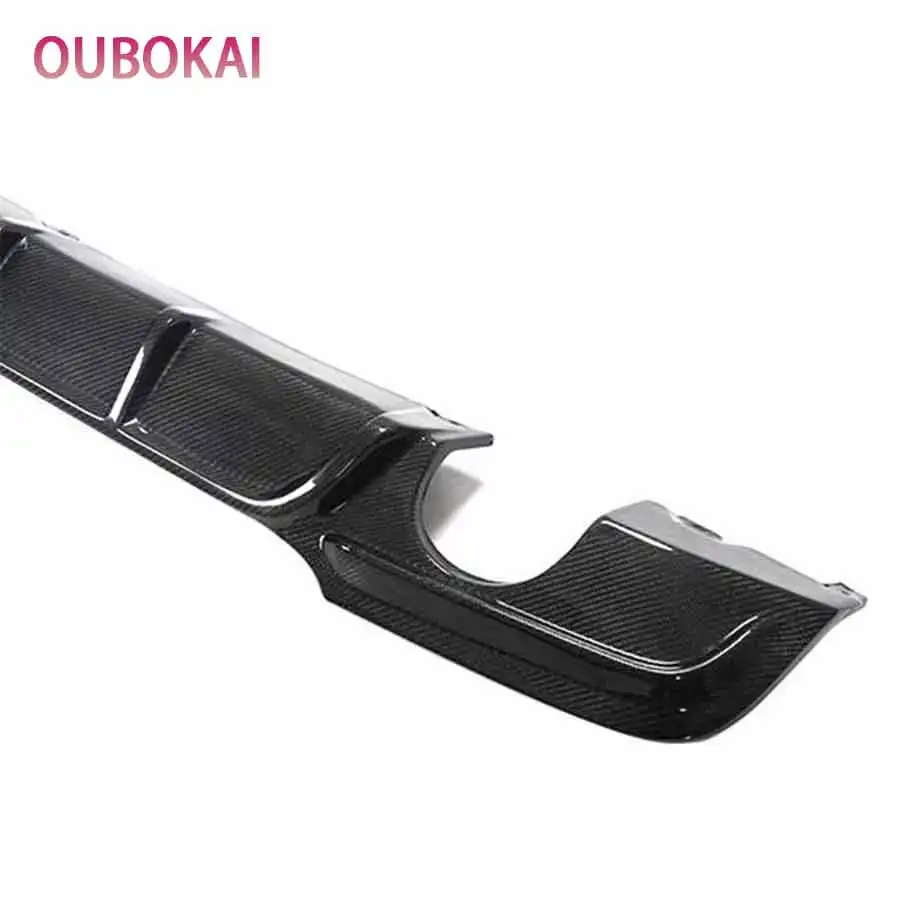 For BMW 3 Series E90 320 330 2005-2011 Carbon Fiber Car Rear Bumper Diffuser Rear Splitters Spoiler Back lip K Style Body Kit - view 5