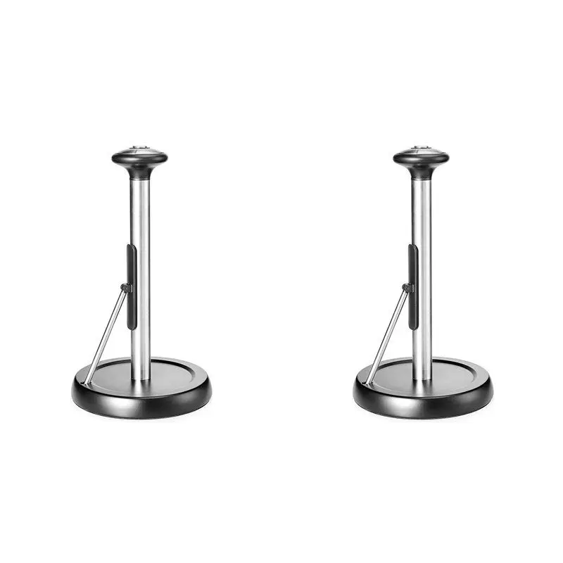 

【FAVORITE!】2X Paper Towel Holder, Standing Paper Towel Organizer Roll Dispenser For Kitchen Countertop Home Dining Table