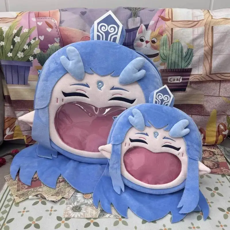 映画 Ne Zha 2 コスプレ Aobing ぬいぐるみ透明学生ジッパーバックパックメッセンジャーショルダーバッグ