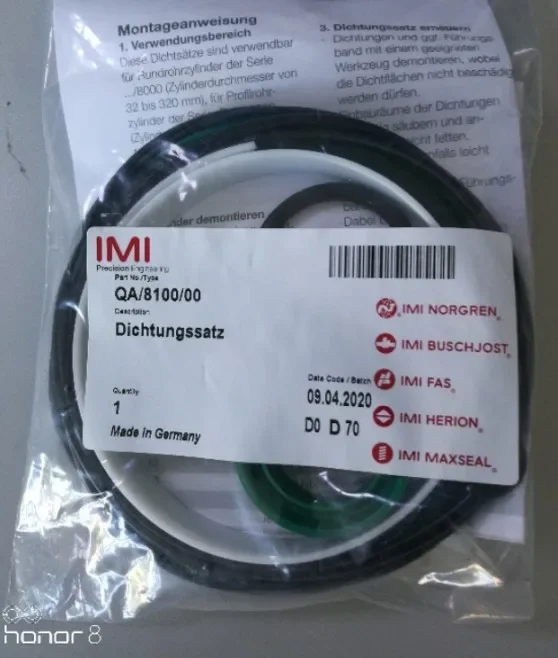 QA/8100/00 Noguan Cylinder Repair Kit QA/8050/00 QA/8063/00 QA/8080/00