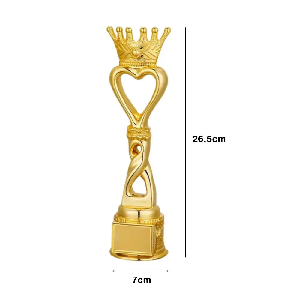 Crown Pentagram Competition Trophy Medal Golden Color Universal Pentagram Trophy Souvenir Gold Color Sports Meeting Ornament