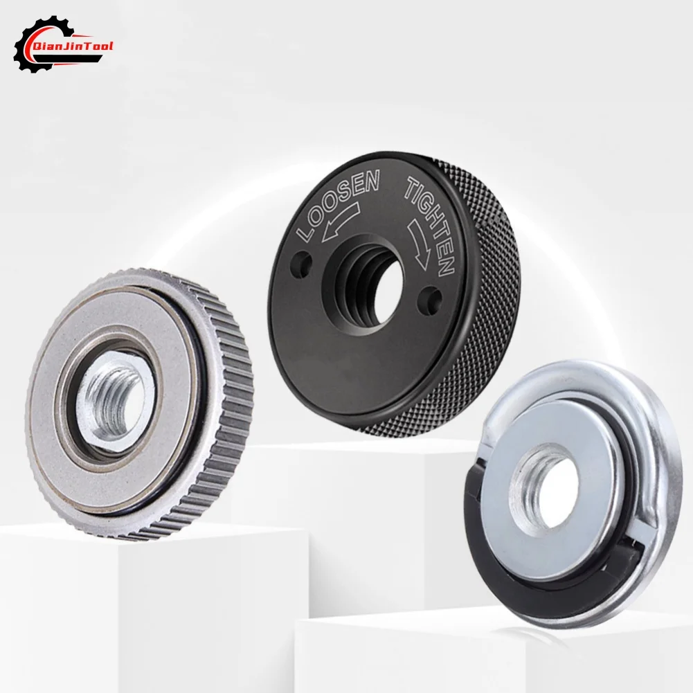 M10 M14 5/8''-11 Angle Grinder Flange Nut Inner Outer Quick Release Locking Nut Replace For Bosch Metabo Milwaukee Makita Dewalt