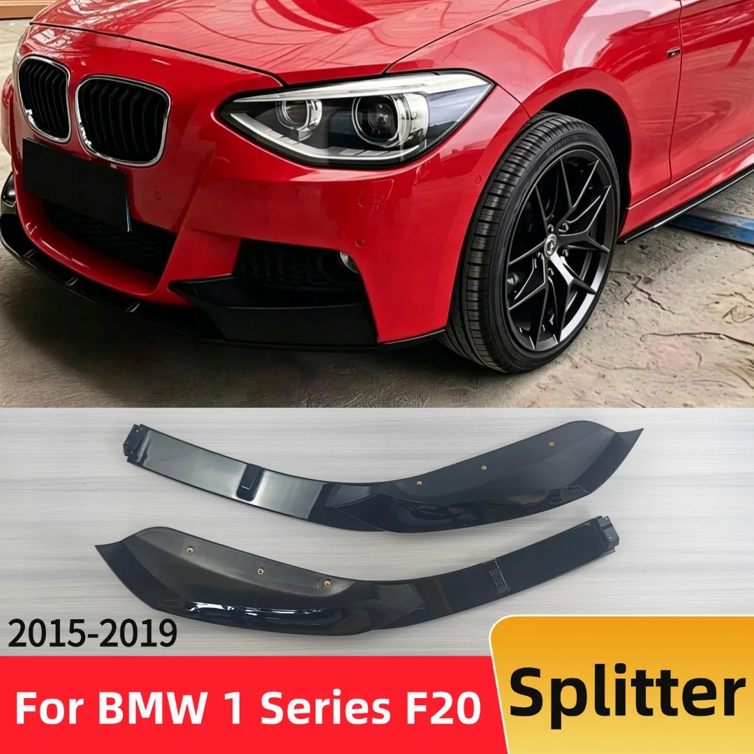 

For BMW 1 Series F20 F21 M-Sport 2015-2019 Guard Car Tuning Accessories Splitter Front Bumper Lip Chin Exterior Parts Body Kit