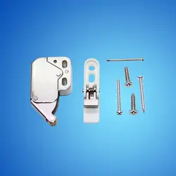 5PCS 34 x 27mm Mini Push spring clip Lock Catch Latch Cabinets Anti-Theft Cupboard Doors Lock With Cross Keys