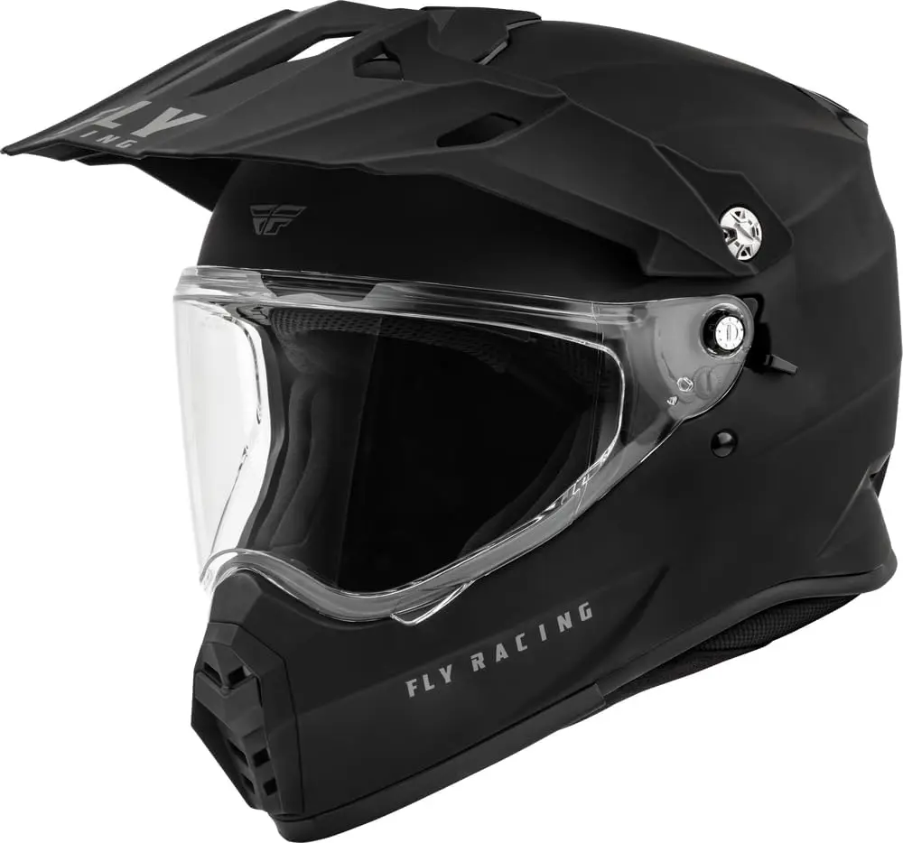

Trekker Solid Helmet Matte Black-M | ADV Dual Sport, Rugged & Cool