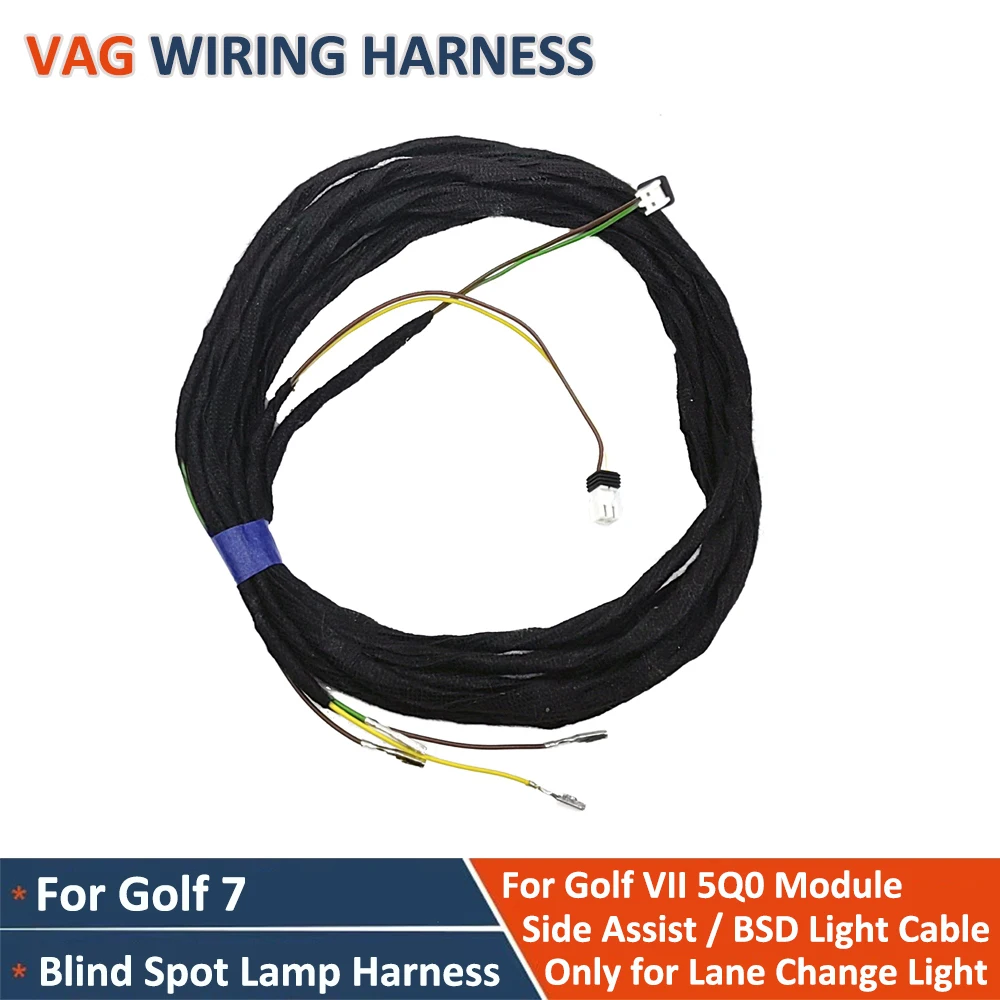 For VW Golf 7 MK7 VII Oactvia MK3 - Blind Spot Lane Change Light Harness Wiring Cable
