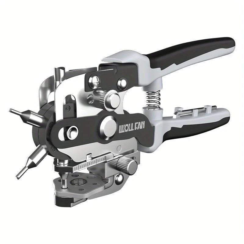 

Multi-functional hole punch pliers, for punching holes in leather and plastic, punching holes in thin metal sheets, with a wide