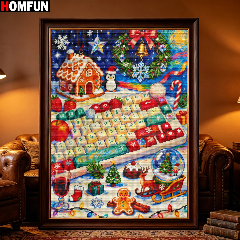 HOMFUN Full Fairy Dust Diamond Painting 