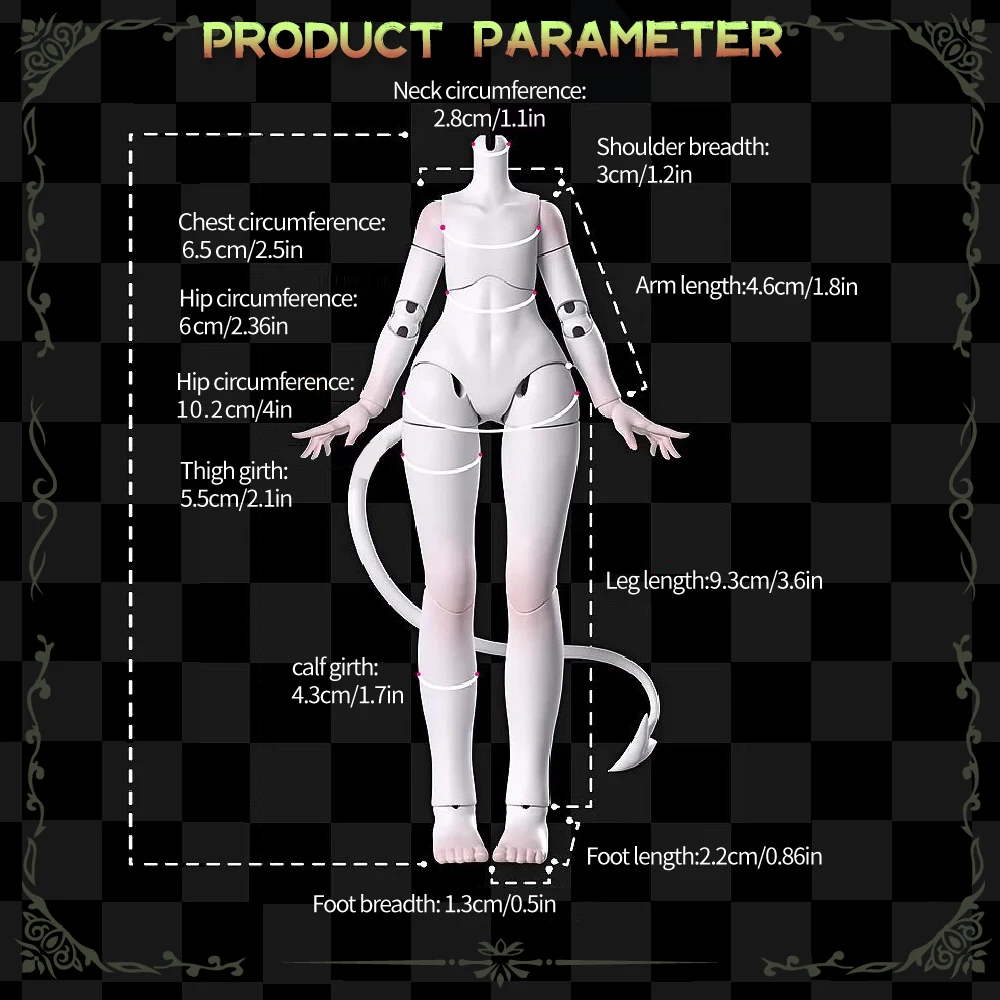 متوفر في المخزون قرون الشيطان الأصلية Bjd صندوق أعمى 1/8BJD دمية متحركة حلية لعبة عصرية إبداعية دمية رائعة هدايا للأولاد والبنات
