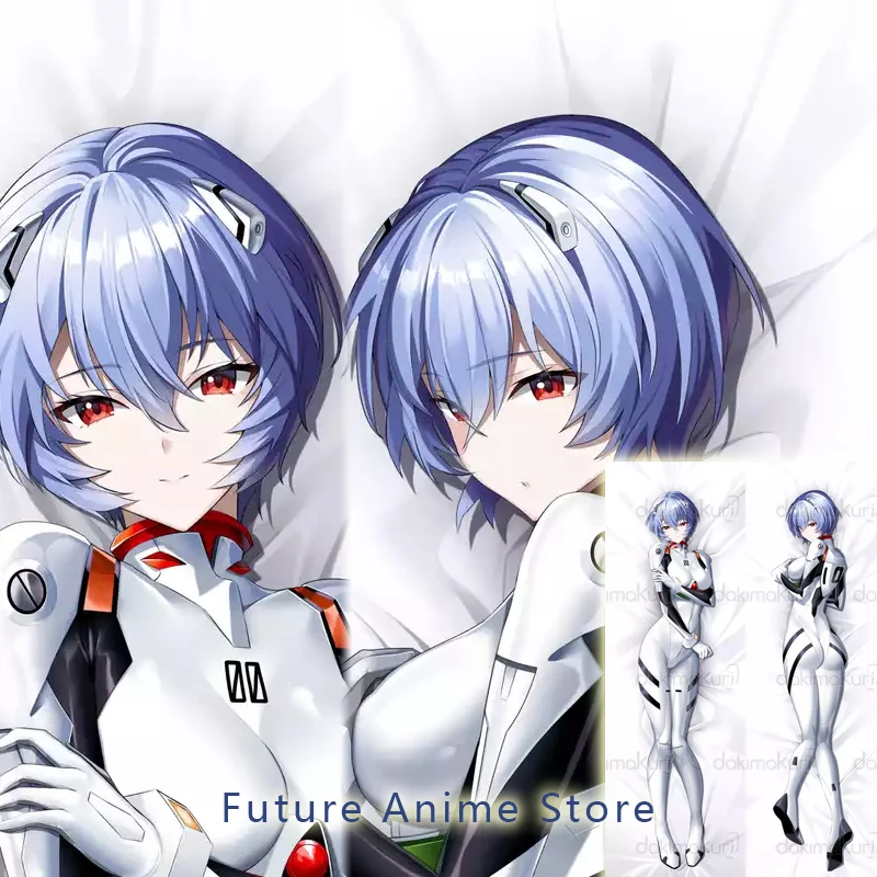 Dakimakura Anime Ayanami Rei Double-sided Print Life-size Body Pillow Cover