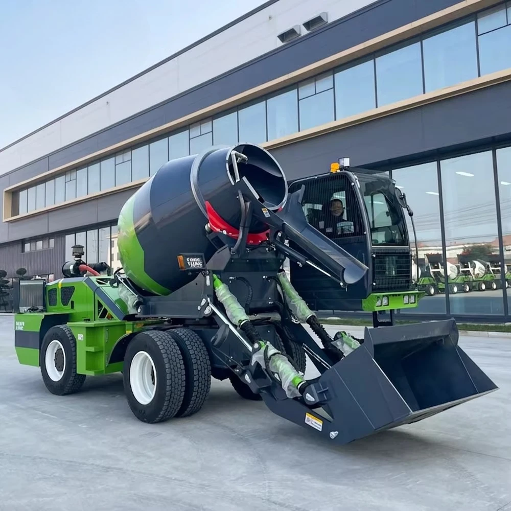 Fully Automatic Feeding Concrete Mixer Truck Tank Truck Cement Integrated Pump Self-Feeding High Load Moment Mixing Customized