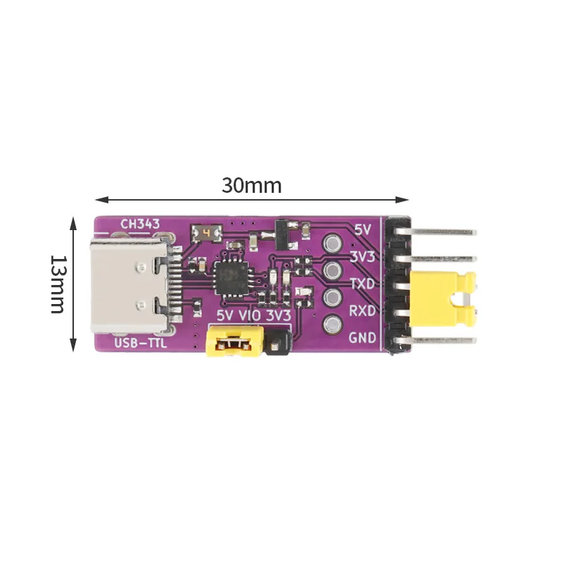 CH343P USB To Serial Port Module 6Mbps 5V3.3V TTL UART CH343 Debugging Burning And Downloading Type-C Mini Switch Instead CH340