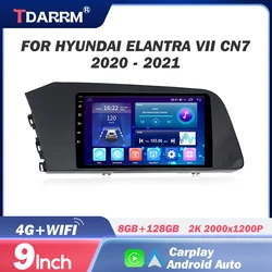 Car Player For Hyundai Elantra VII CN7 2020-2021 Car Radio Navigation 4GWifi Car Dvd GPS Multimedia Video Head Unit Navigation