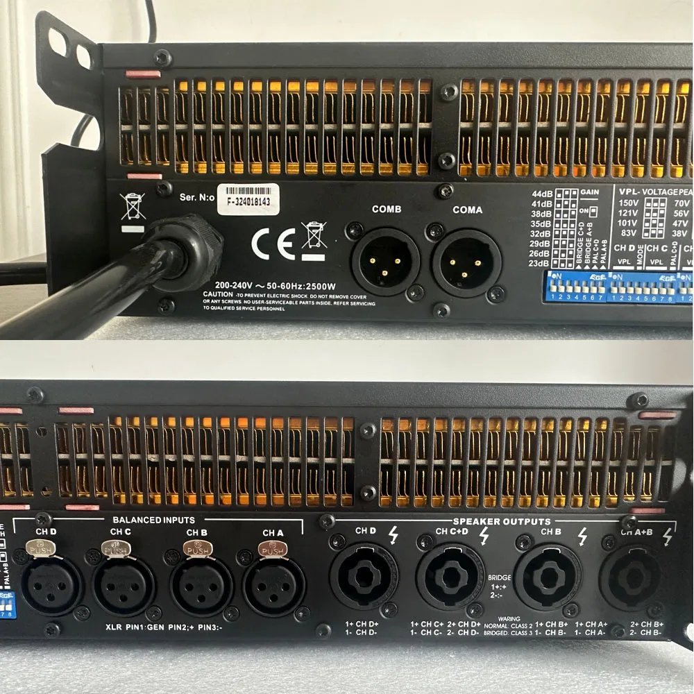 FP10000Q 4 قناة الصوت مكبر كهربائي خط صفيف نظام الصوت الصوت المهنية ديسكو Dj 4x1350 واط مختبر مكبر كهربائي